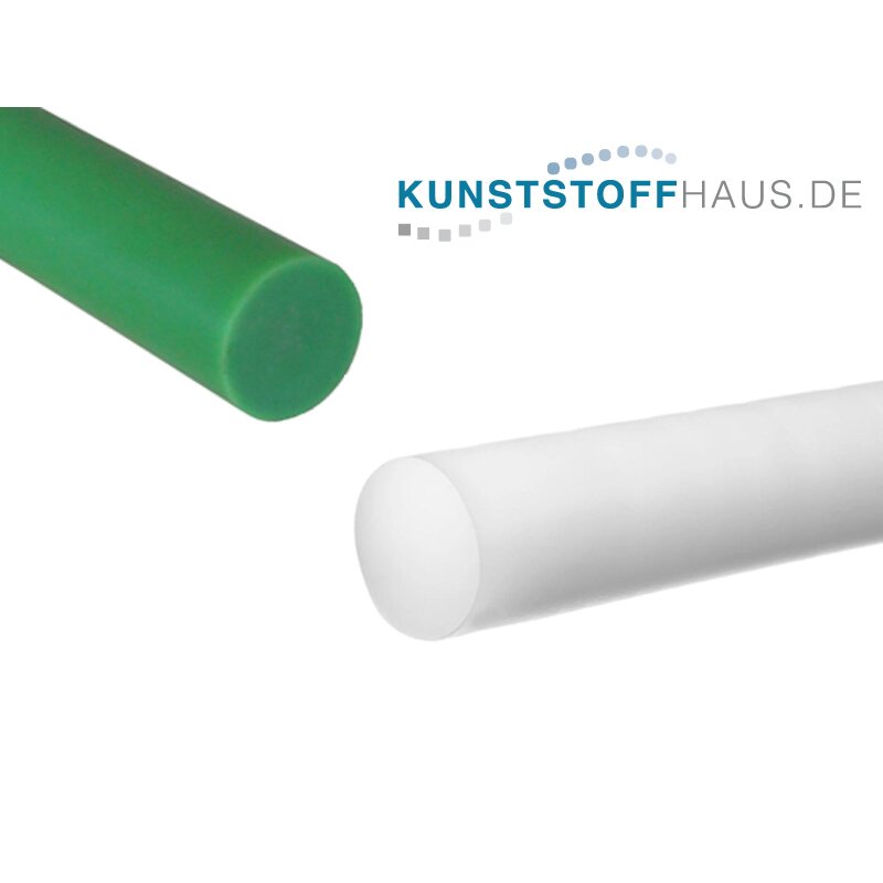 PE-UHMW-rod 60 x 500 mm, PE1000 natural Polyethylene