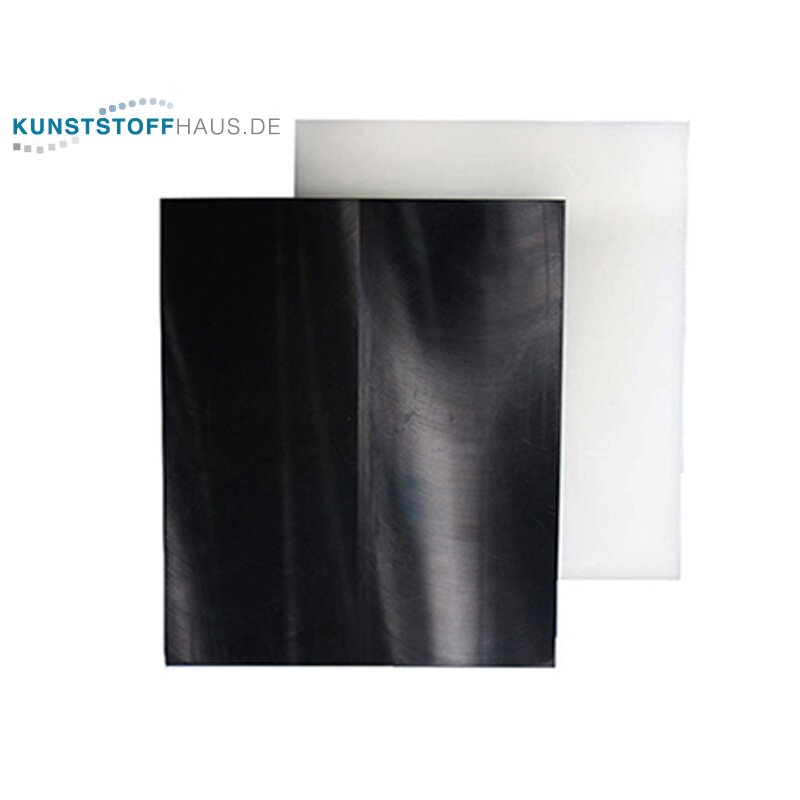 PA66-GF Sheet 400 x 400 x 50 mm, Polyamide, black